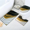 Modern and simple European-style carpet, gold diamond velvet absorbent carpet, anti-oil and anti-slip floor mat for living room, bedroom and kitchen Specification image
